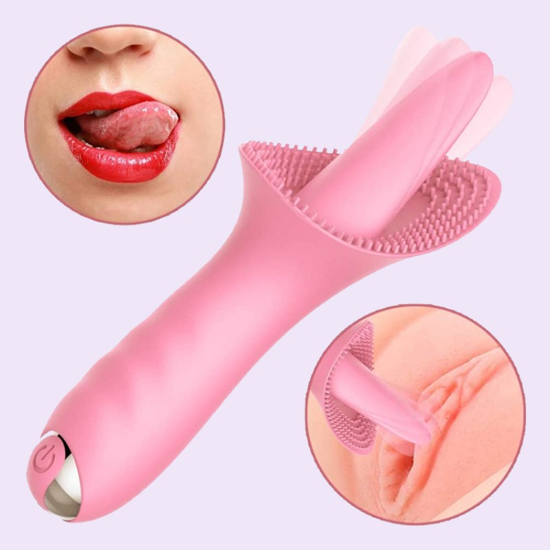 Tongue Vibrator 10 Modes Soft Licking Clit Couples Solo Blowjob Orgasm G Spot Clitoral Vibrator India