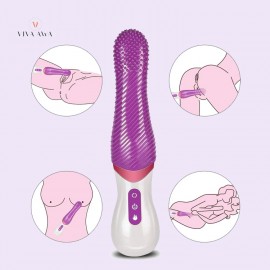 Tongue Vibrator Realistic Oral Clit Stimulator G Spot Vibrator Heating 360° 7x7 Vibration Rotation Female Toy India