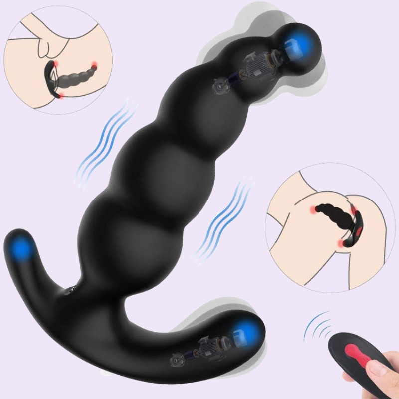 Vibrating Anal Beads Remote Control Waterproof Rechargeable Anal Sex Toy India
