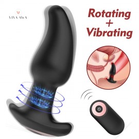 Vibrating Plug 10 Vibration Rotation Remote