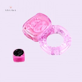 Vibrating Cock Ring Pink Sexy Toys For Male