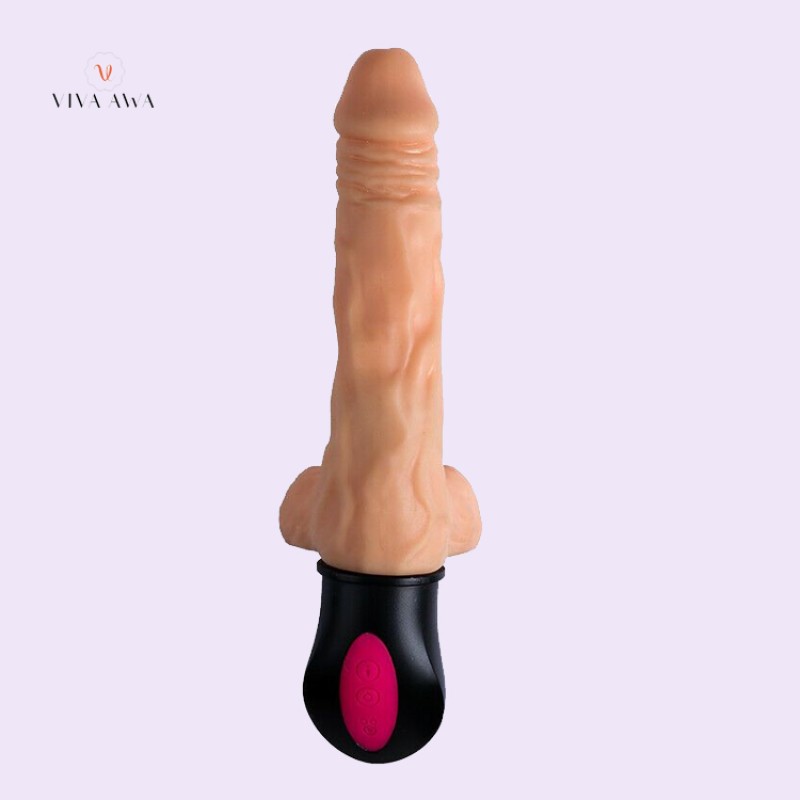 Vibrating Dildo 12 Modes Heating Vibrator Penis Cock Online India Sex Toy