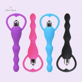 Vibrating Long Anal Beads For Prostate Massage