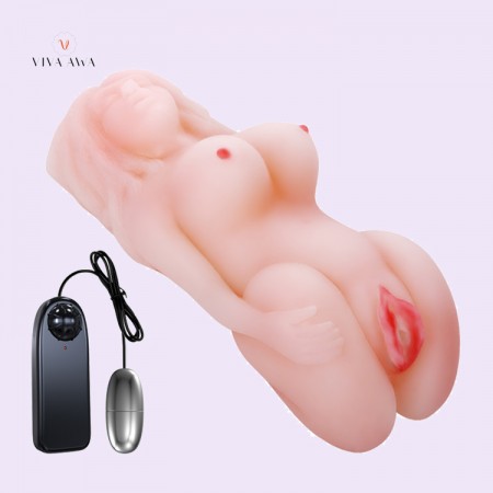 Vibrating Pocket Pussy Realistic Vagina Male Masterbation Adult Sex Toys For Men