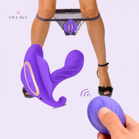 Wearable Dildo Vibrators Wireless Remote Control G-spot Heating 10 Kinds Vibration Female Sex Toy