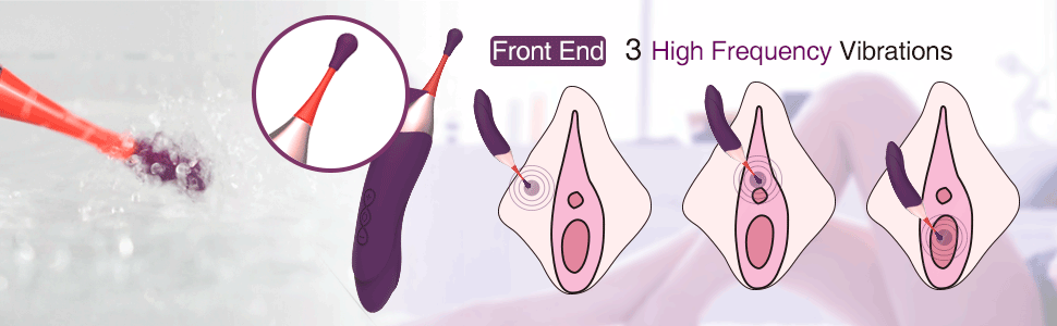 Double Head Vibrator Nipple Stimulator Waterproof India Women Masturbation
