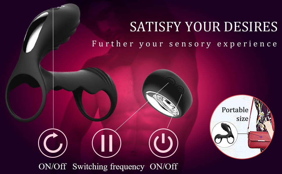 Vibrating Cock Ring Silicone Rechargeable Adult Couples Toys India